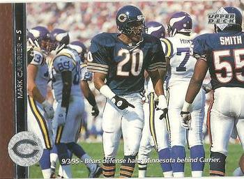 Mark Carrier Chicago Bears 1996 Upper Deck NFL #156